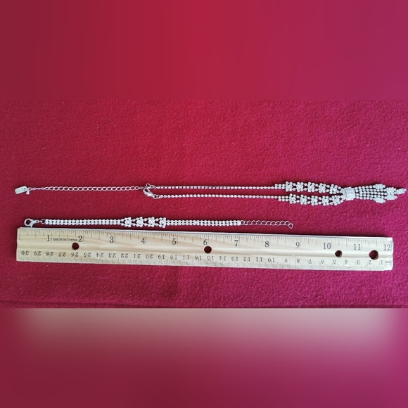 #2~Rhinestone necklace and bracelet set. NWOT - Picture 3 of 3